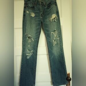 Levi men's distressed jeans